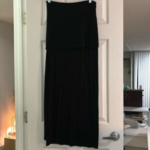 Black maxi skirt